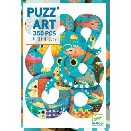Puzzle Art Octopus 350 pzs., Djeco