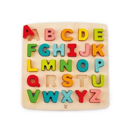 Puzzle Encajable Alfabeto mayúsculas, Hape