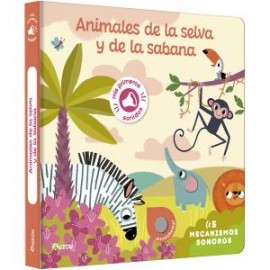 Animales de selva y de la sabana: Mi primer libro de imágenes para escuchar