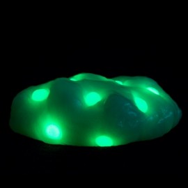 Plastilina inteligente, Verde fantasma con luz UV