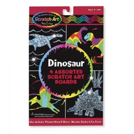 Scratch Art Dinosaurios (arcoíris y hologramas)