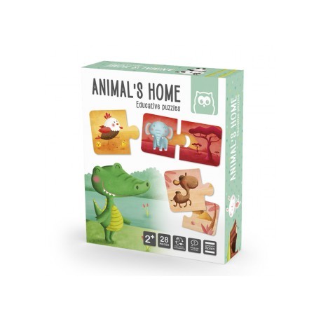 Puzzle animal's home, EurekaKids